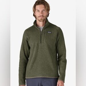 Patagonia Men's Green Better Sweater 1/4-Zip Fleece